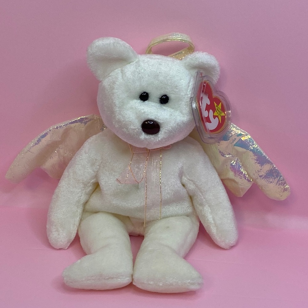 Ty Beanie Babies Halo Angel Bear 1998